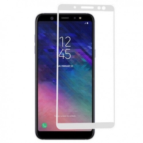 Folie de Sticla 5D SAMSUNG Galaxy A6 2018 (Alb) Full Glue