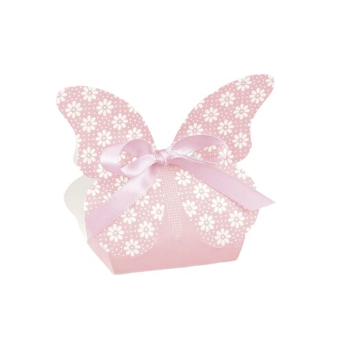 Marturie botez Borsa Farfalla Fiore 10buc Atelier Rosa 60*40*90mm RiBOX