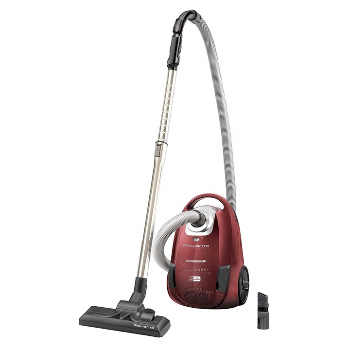 Прахосмукачка с торба Rowenta RO 2643 EA City Space, 750W, 2.5L, работен радиус 7.65 м, Бордо