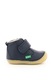 Kickers kids, Ghete de piele cu velcro, Albastru marin, 21 EU