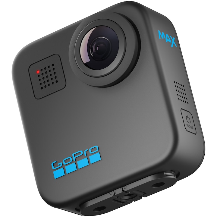 Camera de actiune GoPro MAX 360 - 2025, 5.6K, Max TimeWarp, PowerPano, 6 microfoane, Waterproof 5m, Wi-Fi, Bluetooth, GPS