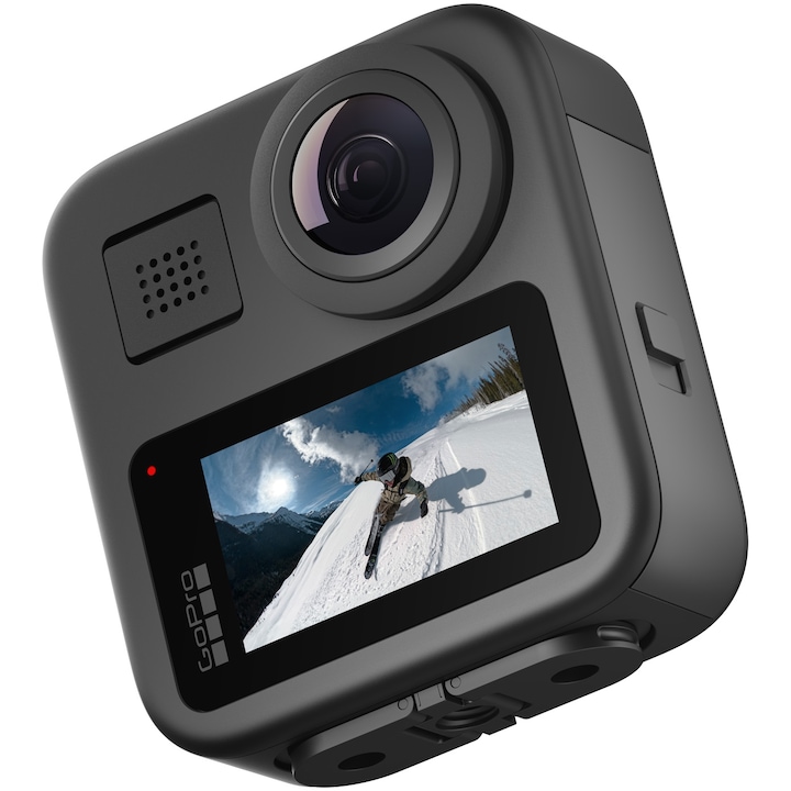 Camera de actiune GoPro MAX 360 - 2025, 5.6K, Max TimeWarp, PowerPano, 6 microfoane, Waterproof 5m, Wi-Fi, Bluetooth, GPS