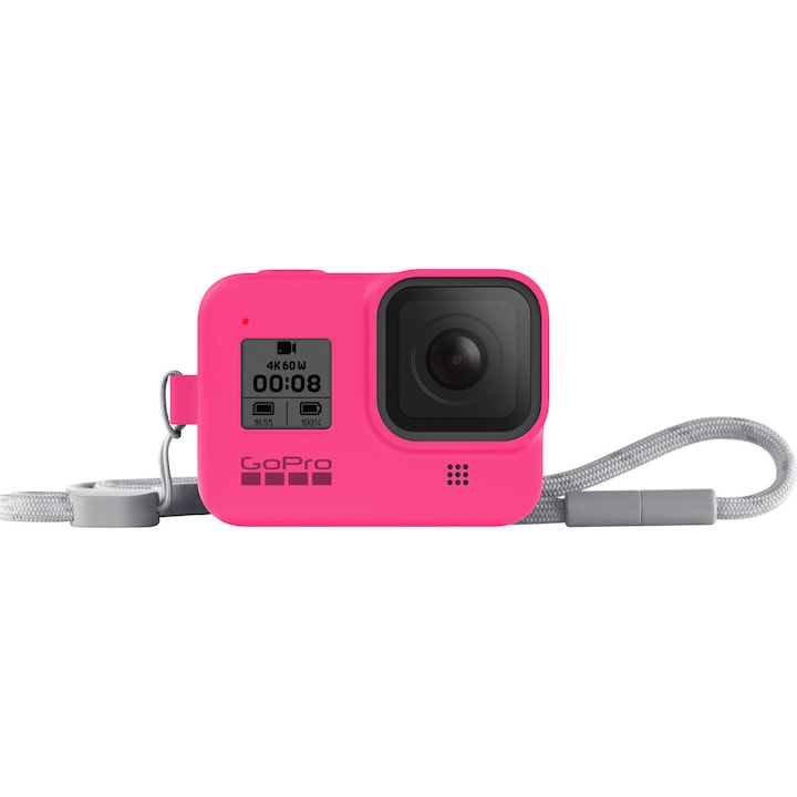 Система за захващане и транспортиране GoPro Sleeve + Връв, За Hero8 Black, Розова