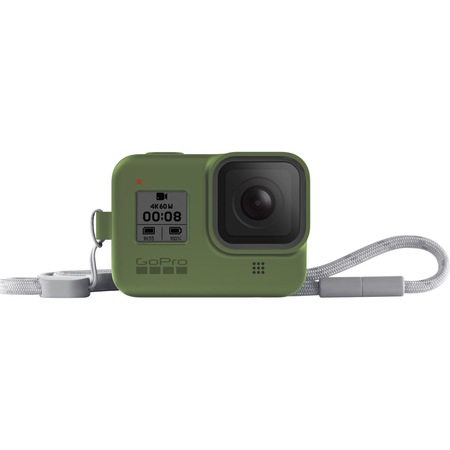 Sistem prindere si transport GoPro Sleeve + Snur, Verde pentru Hero8 Black