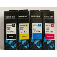 set complet 4 bucati cerneala compatibila hp gt-51 black gt52 yellowcyanmagenta imagen 25_0_
0