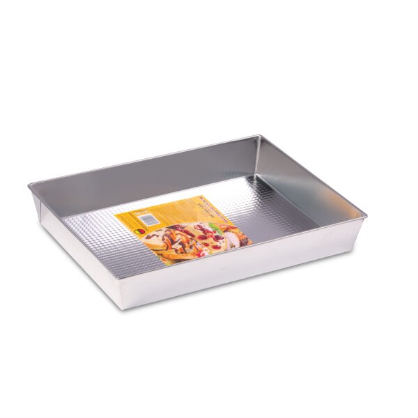 Tava de copt tort, dreptunghiulara 360x245x60 mm, Otel, SNB