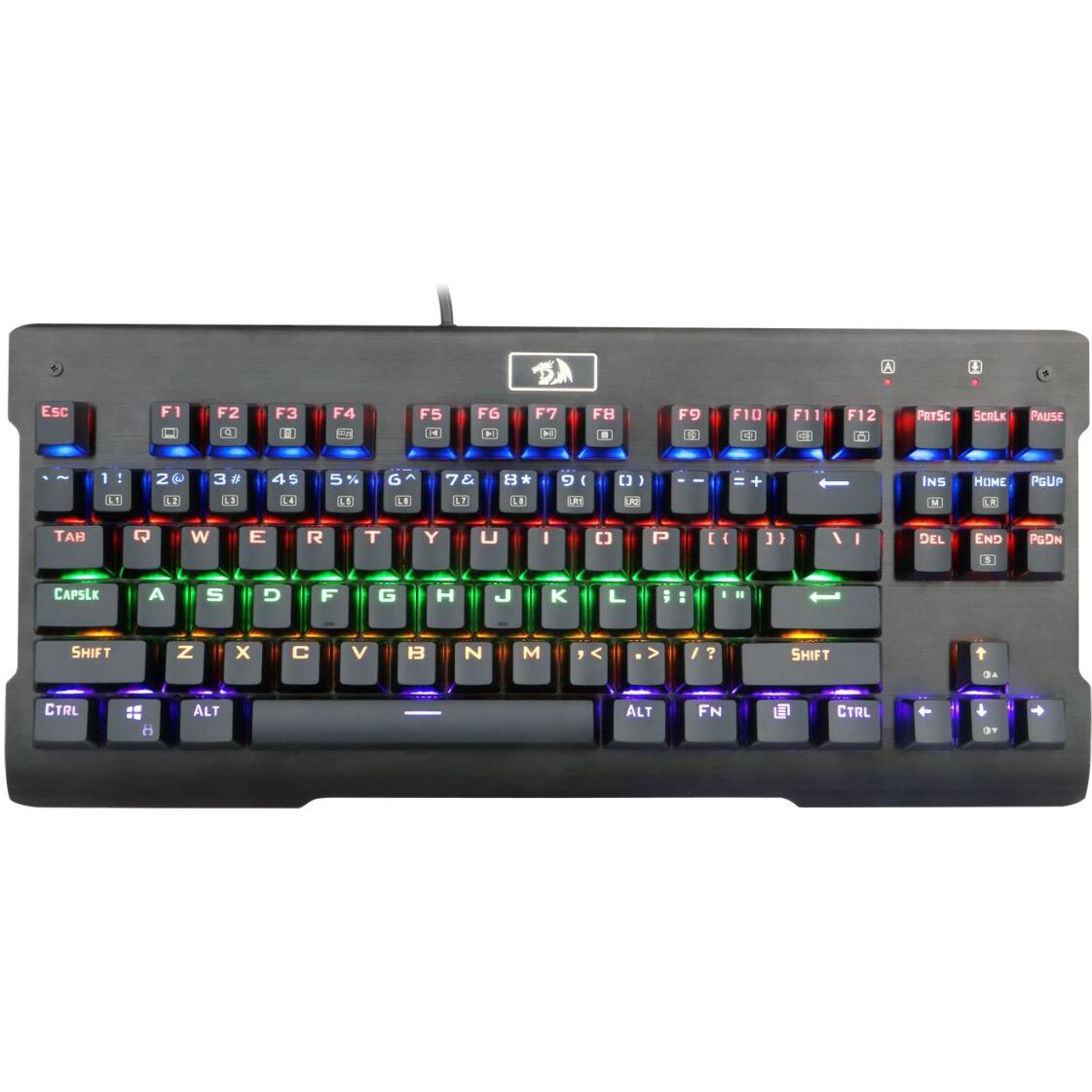 Tastatura gaming mecanica Redragon Visnu, iluminare rainbow