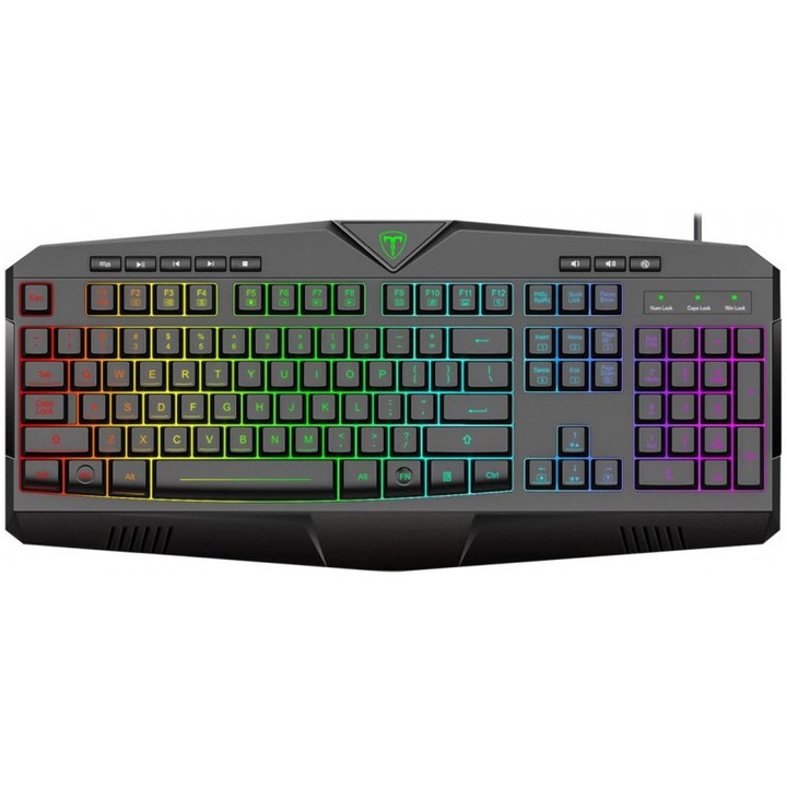 Tastatura gaming T-Dagger Submarine, iluminare RGB