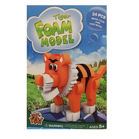 Puzzle 3 D model Tiger, 22 piese, +5 ani