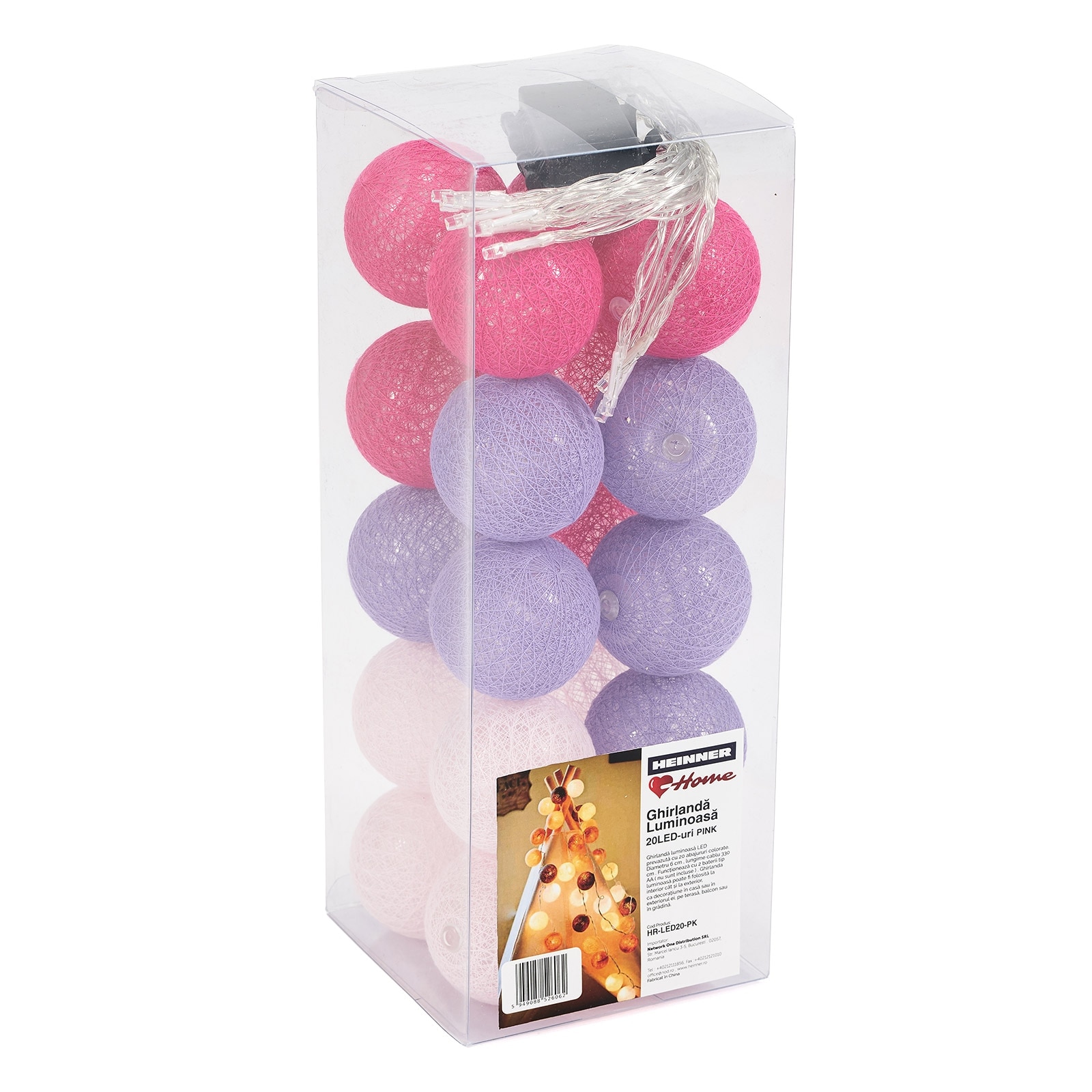 Ghirlanda Luminoasa Heinner 20LED-uri PINK