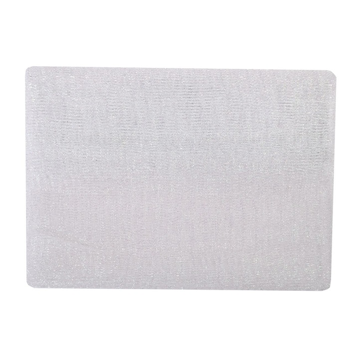 Napron decorativ Craciun, alb stralucitor, South Perfect Decor, 3 m x 80 cm