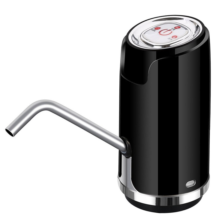Електрическа помпа с USB за бутилка вода, дозатор, диспенсър, черен