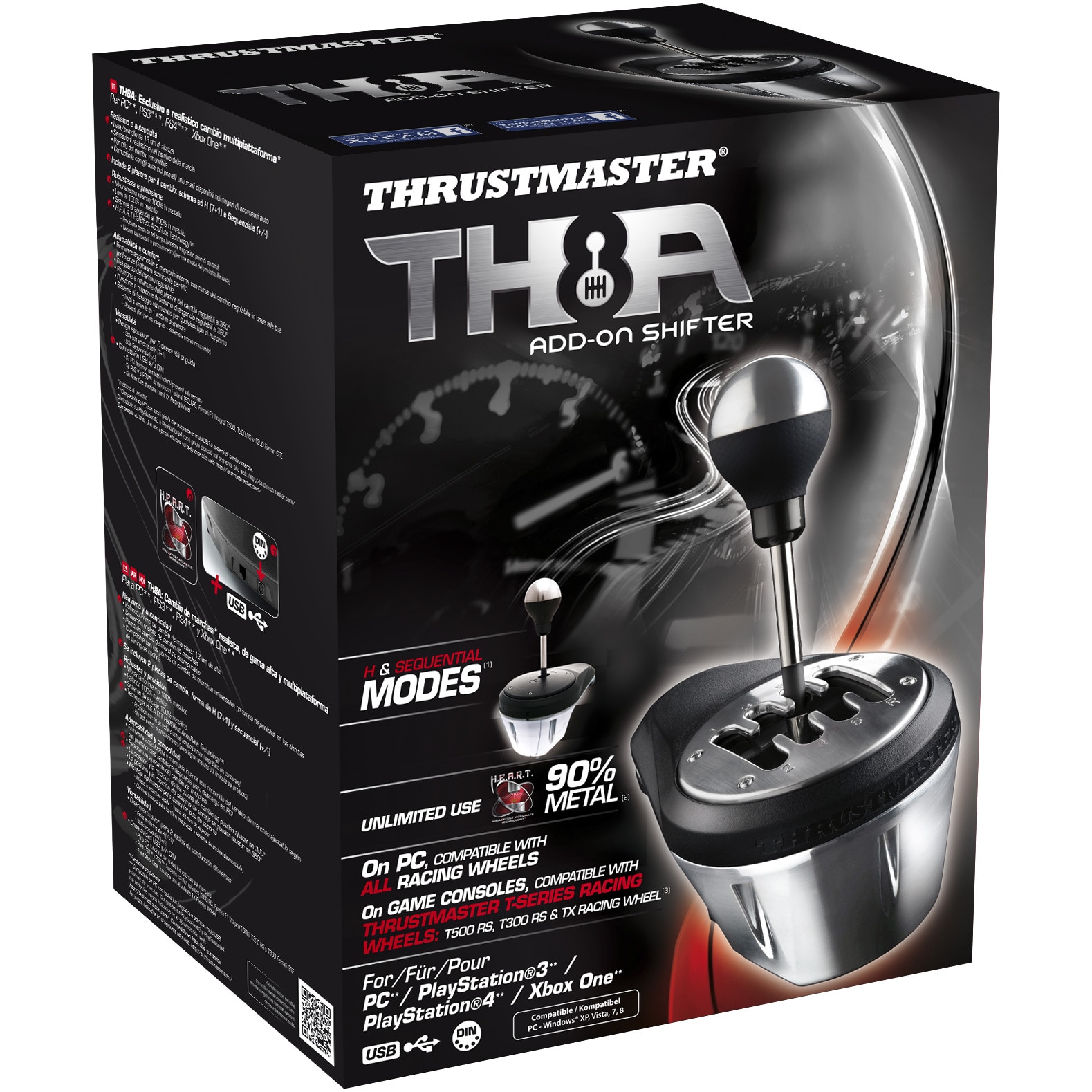Schimbator de viteze Thrustmaster TH8A Add-On Shifter pentru