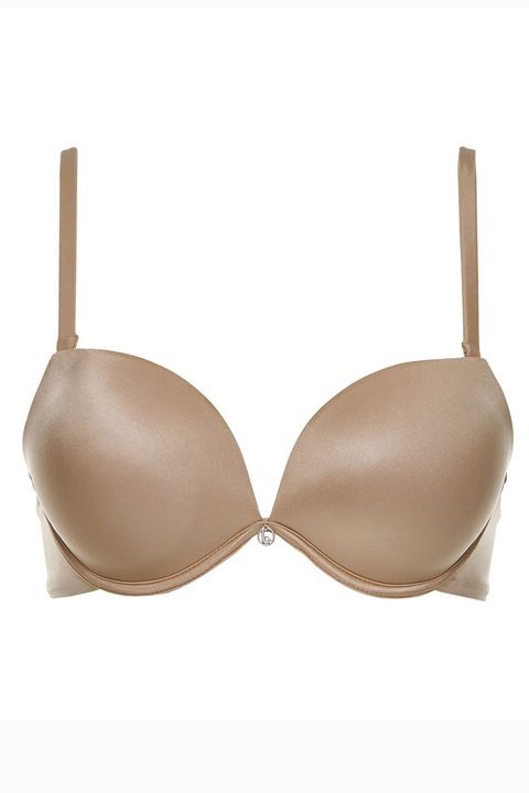 Sutien Lormar Super Push-up Double + 2 microfibre crete bust, piele aurie, 1