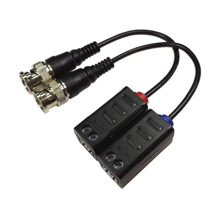 Set Video balun pasiv cu fir -pentru Camere HD-CVI / HD-TVI / HD-AHD