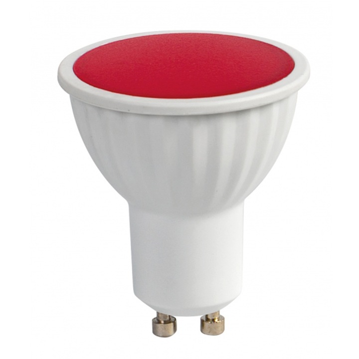 LED луничка UltraLux 5W, GU10, 220V-240V AC, червена светлина, SMD2835