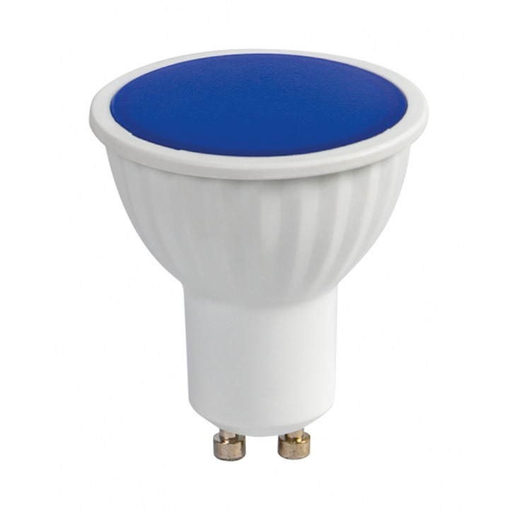 LED луничка UltraLux 5W, GU10, 220V-240V AC, синя светлина, SMD2835