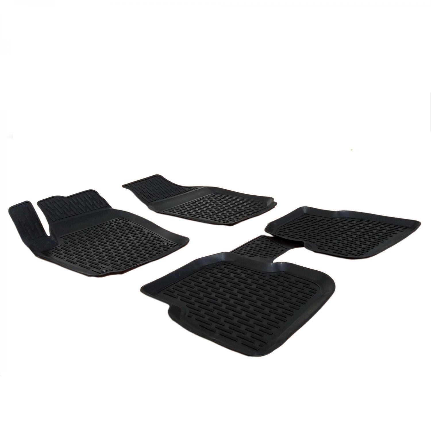 JVL Black Carpet Floor Mat Set For VW Bora 1999-2005 – RHD – 4 Pieces With Clips