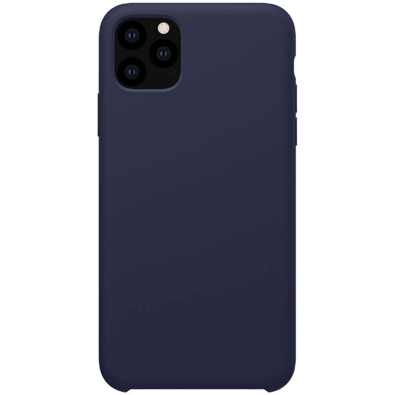 Husa din silicon mat albastru, cu interior de microfibra, pentru Apple iPhone 11 Pro Max- Nillkin Flex