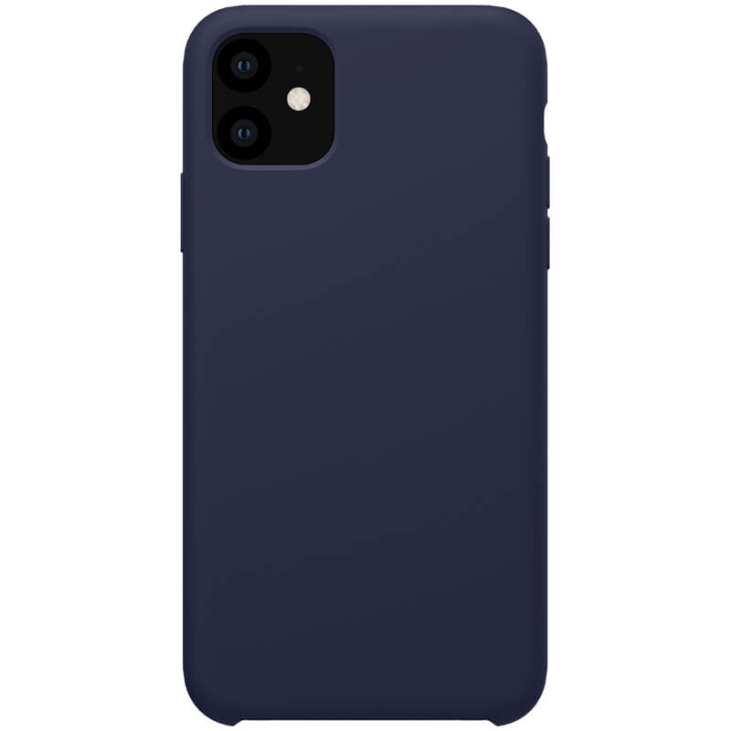 Husa din silicon mat albastru, cu interior de microfibra, pentru Apple iPhone 11 - Nillkin Flex
