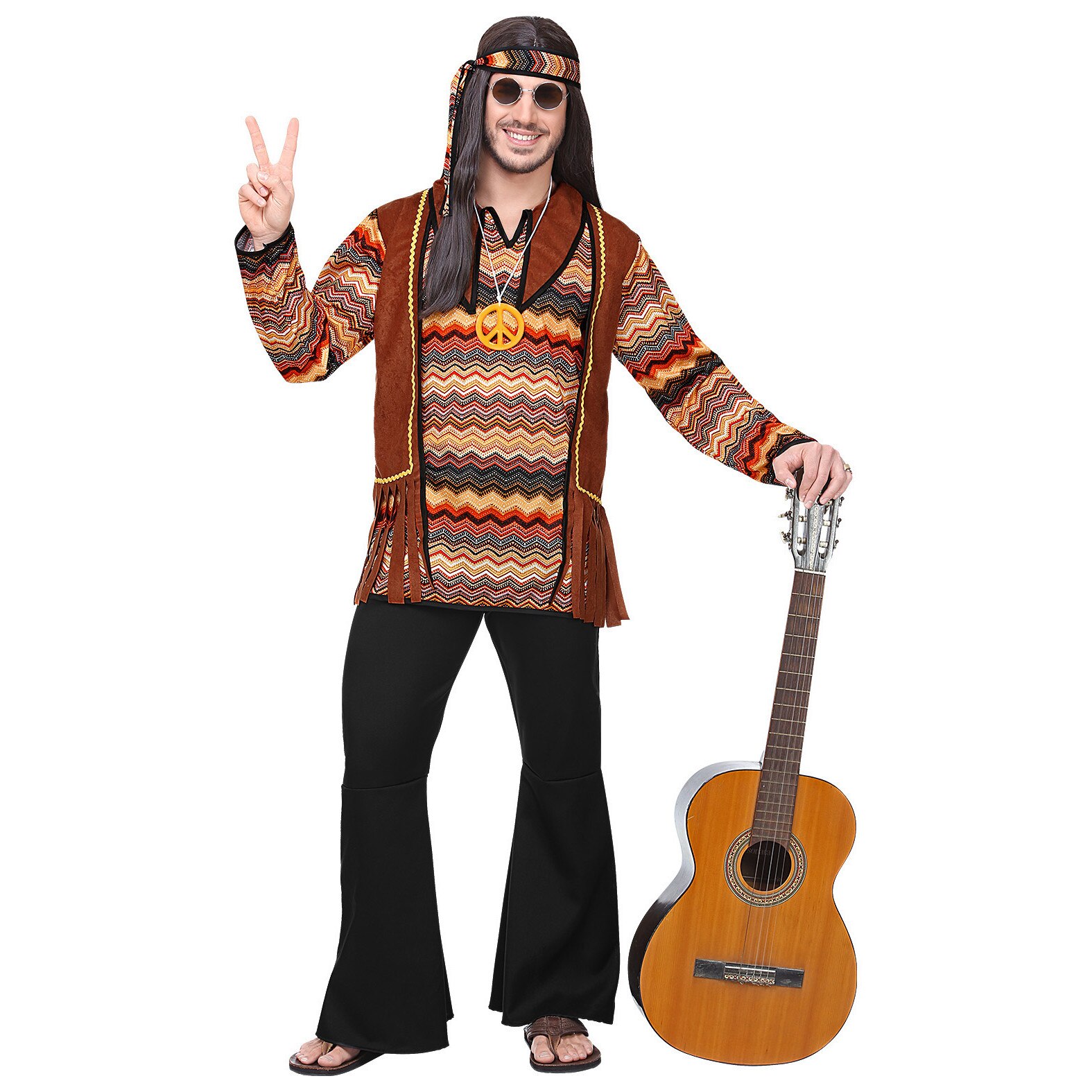 Costum Hippie Adult - M Widmann