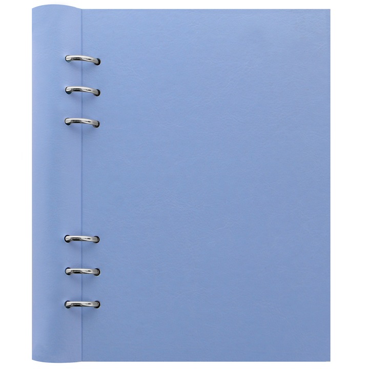 Agenda A5 nedatata cu rezerve si inele FILOFAX Clipbook Classic, Vista Blue