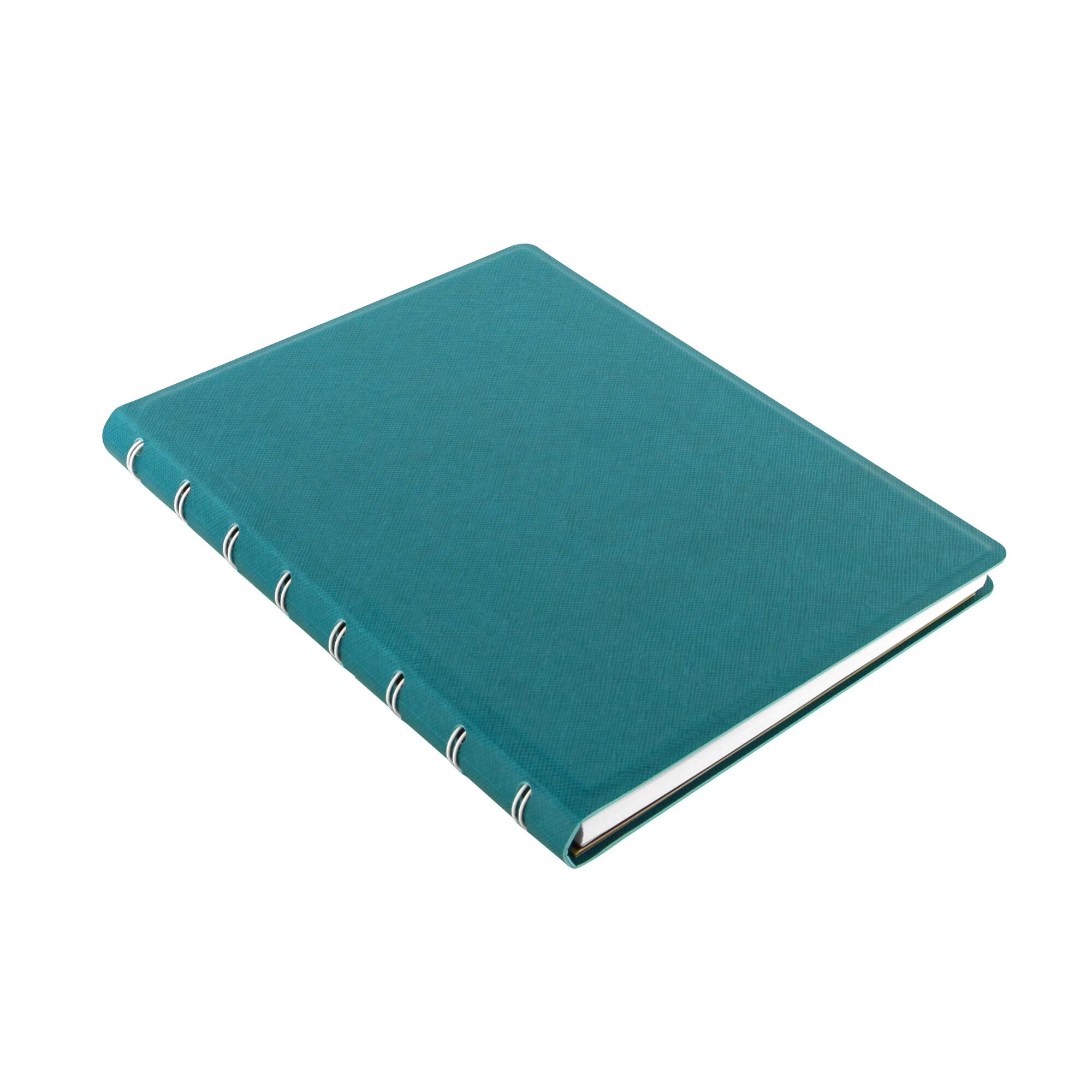 Agenda A5 nedatata cu spirala si rezerve FILOFAX Notebook Saffiano, Aquamarine