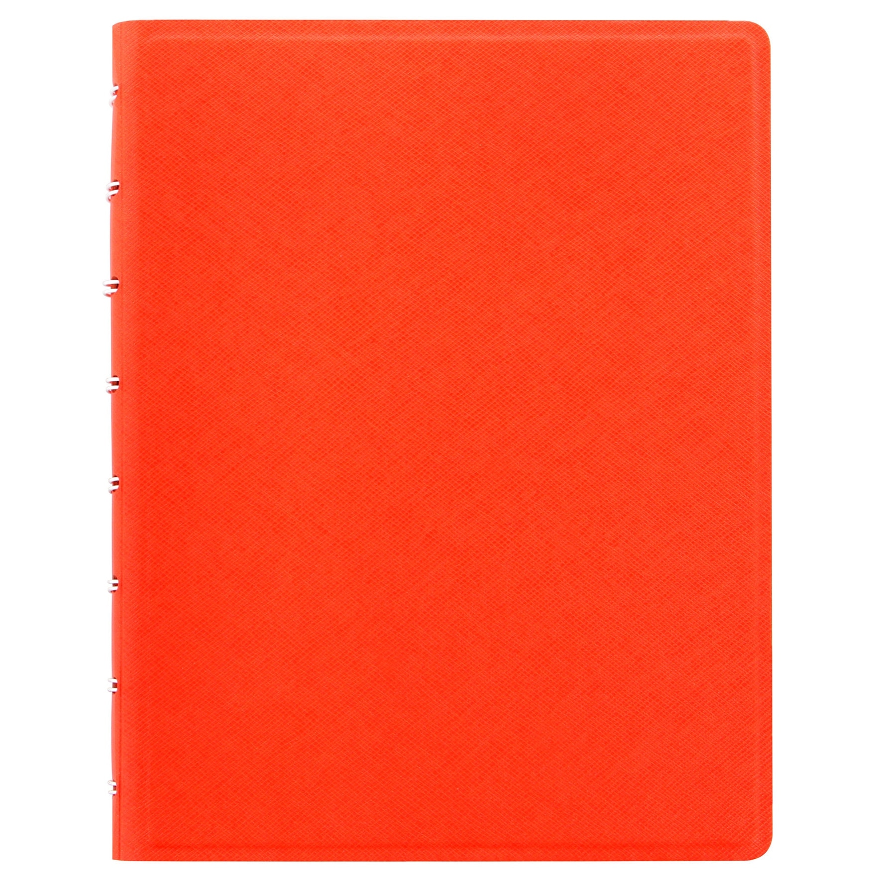 Agenda A5 nedatata cu spirala si rezerve FILOFAX Notebook Saffiano, Bright Orange
