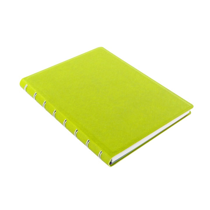 Agenda A5 nedatata cu spirala si rezerve FILOFAX Notebook Saffiano, Pear