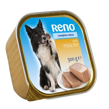 Hrana umeda pentru caini Reno pui 300 g Hrana umeda pentru caini Reno pui 300 g