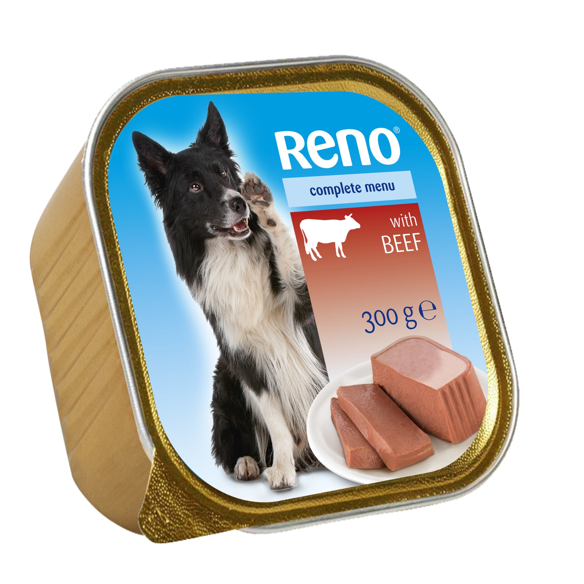 Hrana pentru caini Reno pateu cu vita 300 g