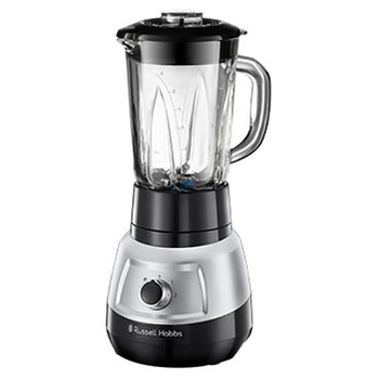 Blender Russell Hobbs Velocity 25710-56, 750W, 1.5l, vas sticla, Negru/Inox Blender Russell Hobbs Velocity 25710-56, 750W, 1.5l, vas sticla, Negru/Inox