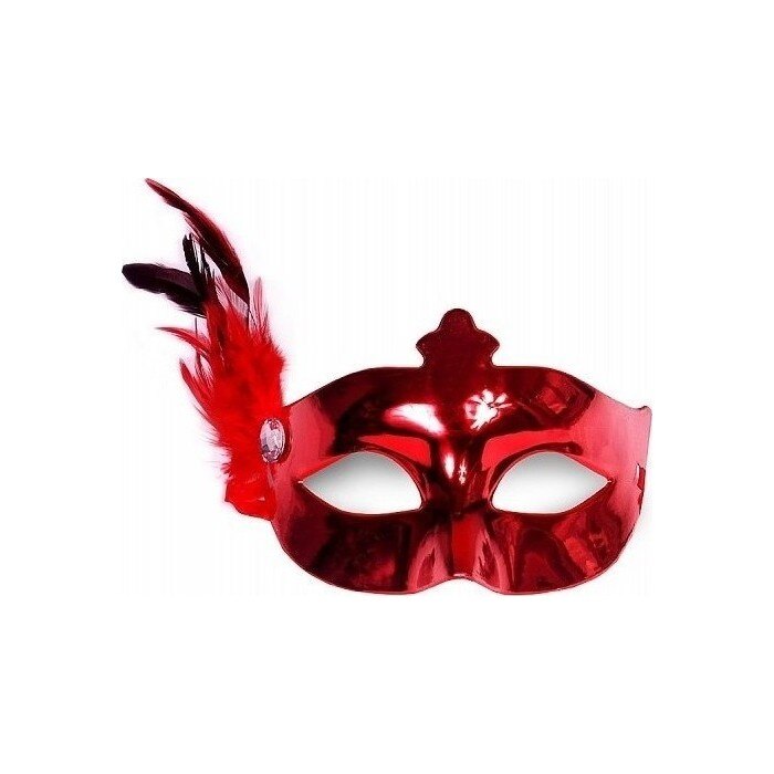 Masca Venetiana Rosie Cu Pana