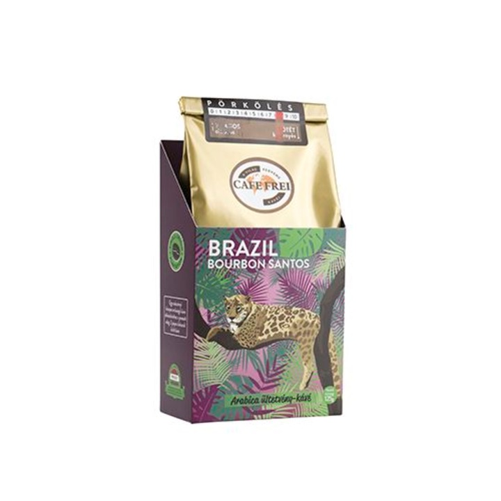 CAFE FREI Brazil Bourbon Santos-kávé, szemes, 125g