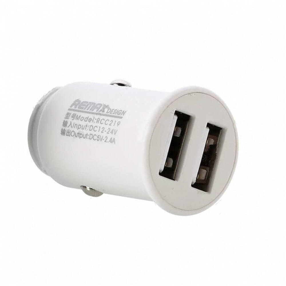 Incarcator Auto, Remax Roki Series, 2x USB 2.4A, Alb