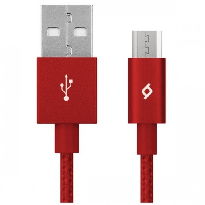 Кабел AlumiCable TTEC Micro USB Charge/Data Cable,Red