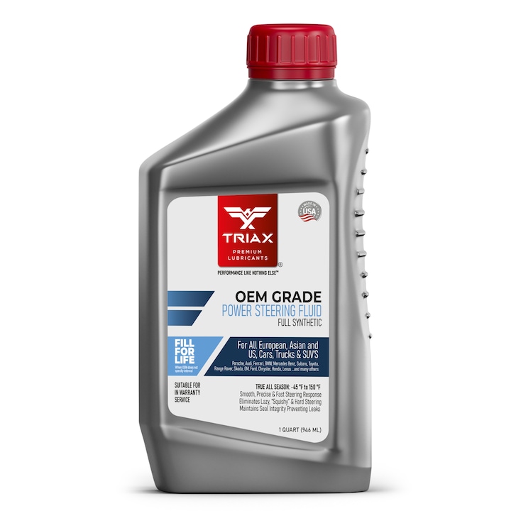 Zöld szervokormány olaj, teljesen szintetikus TRIAX OEM SYNTHETIC szervokormány-folyadék, 946 ml
