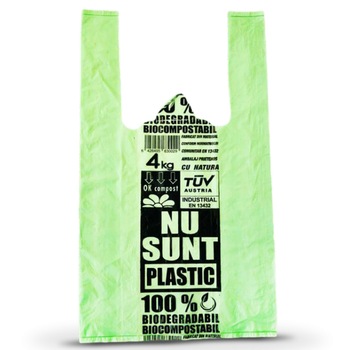 Sacose biodegradabile si compostabile 4kg - 250x400 - 100 bucati Sacose biodegradabile si compostabile 4kg - 250x400 - 100 bucati