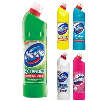 Pachet Dezinfectant Toaleta Domestos Pine Fresh +White and Shine+ Atlantic Fresh+Citrus Fresh+ Pink Power, 5x750ml Pachet Dezinfectant Toaleta Domestos Pine Fresh +White and Shine+ Atlantic Fresh+Citrus Fresh+ Pink Power, 5x750ml