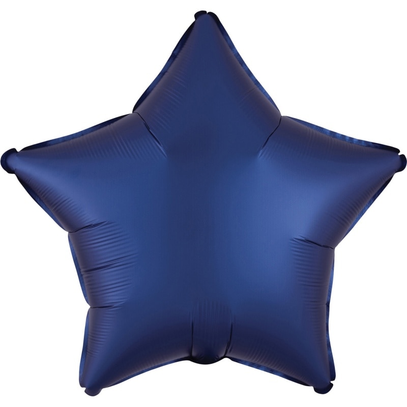 Balon folie 45 cm stea Satin Luxe Navy, Radar 39962