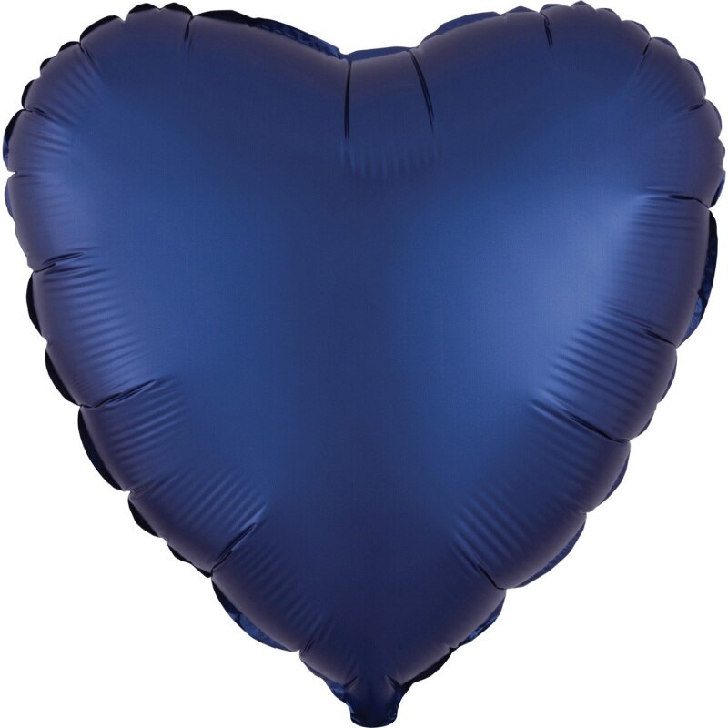 Balon folie inima 45 cm Satin Luxe Navy, Radar A39961
