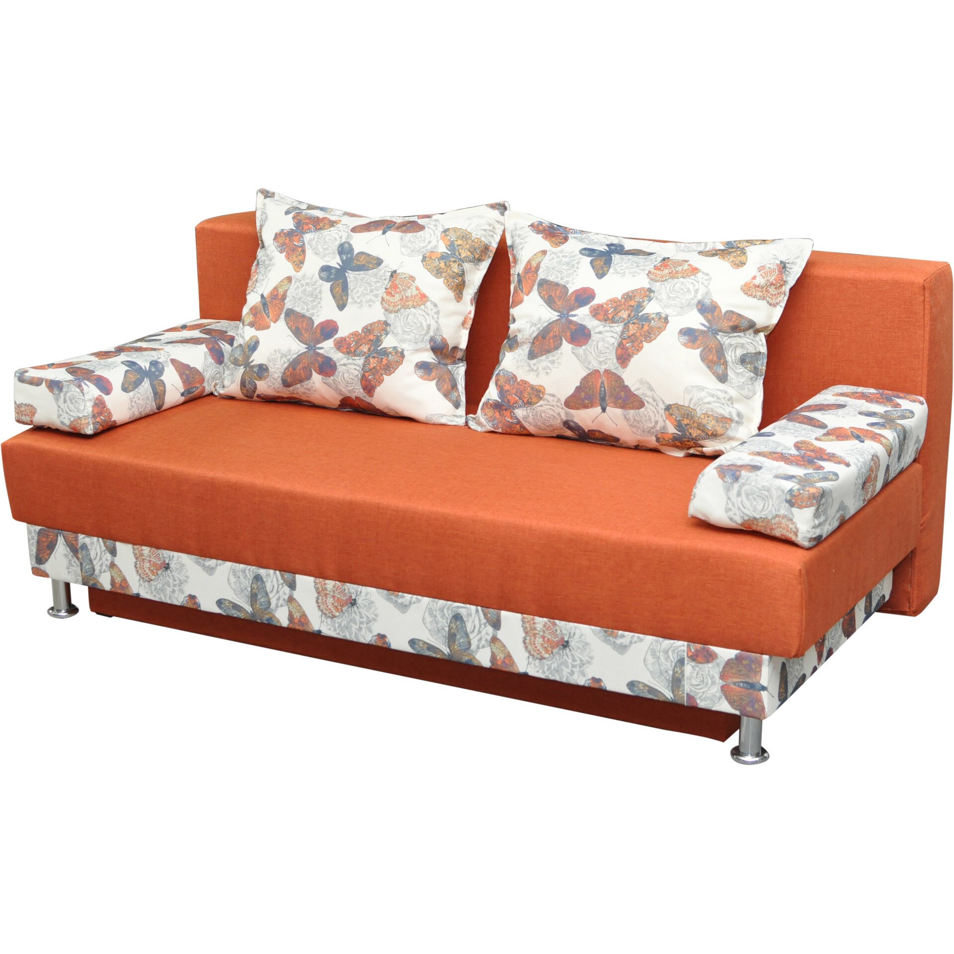 Canapea extensibila Sani Lotos 190 cm, Portocaliu