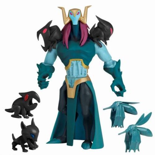 Figurina Nickelodeon Testoasele Ninja Baron Draxum cu vehicul