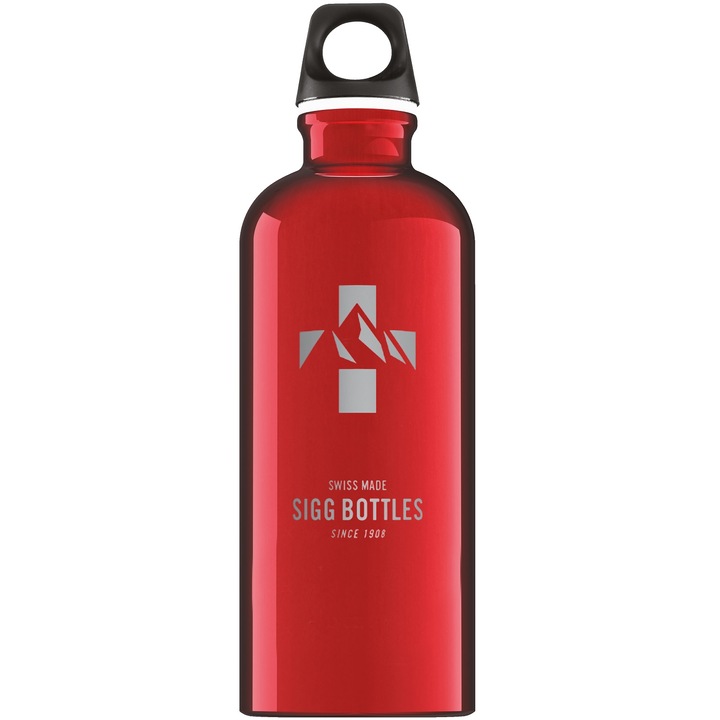 Bidon din aluminiu SIGG Mountain Red 0.6l