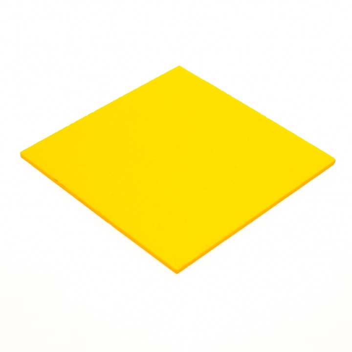 Forex / PVC дъска, Fabtech, 500*1000 мм, 3 мм, жълта