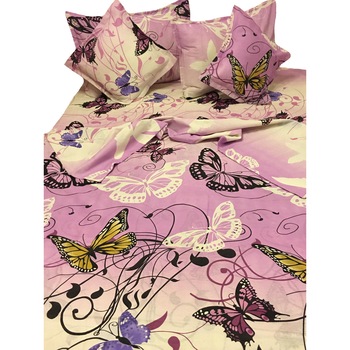 Set lenjerie pat single, din bumbac 100%, sase piese, by Liz Line-S6123 Set lenjerie pat single, din bumbac 100%, sase piese, by Liz Line-S6123