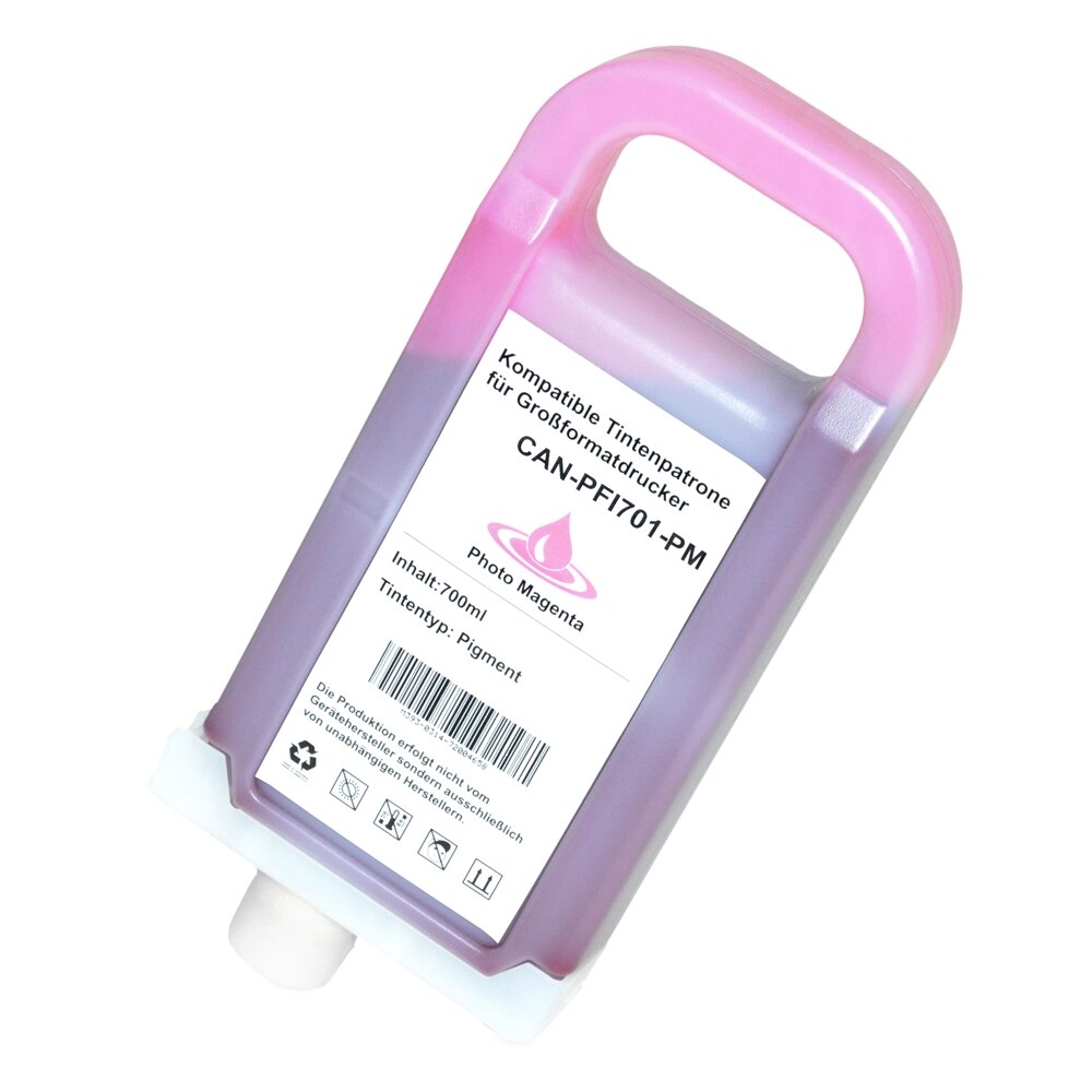 Cartus PFI 701XL Lyght Magenta 700 Ml Compatibil Canon iPF 8000 / iPF 8000S / iPF 8100 / iPF 9000 / iPF 9000S / iPF 9100