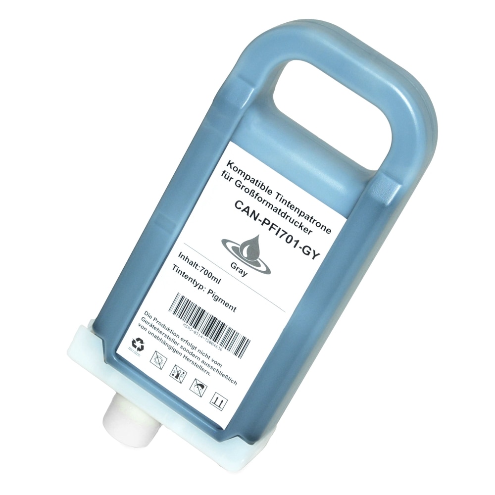 Cartus PFI 701XL Gray 700 Ml Compatibil Canon iPF 8000 / iPF 8000S / iPF 8100 / iPF 9000 / iPF 9000S / iPF 9100