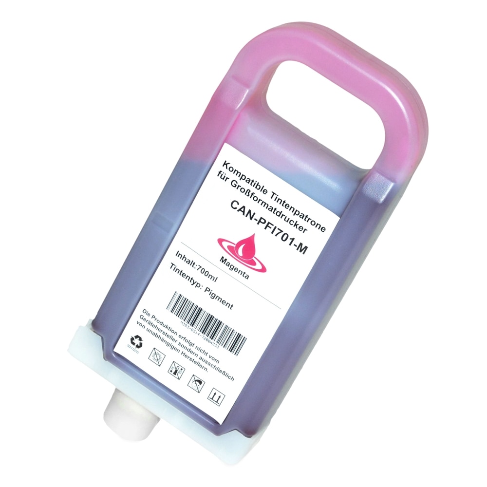 Cartus PFI 701XL Magenta 700 Ml Compatibil Canon iPF 8000 / iPF 8000S / iPF 8100 / iPF 9000 / iPF 9000S / iPF 9100