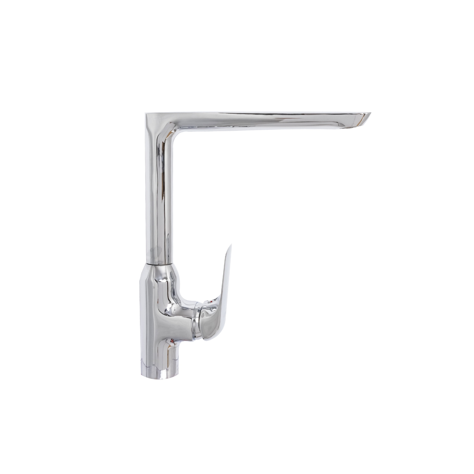 Baterie bucatarie lebada pipa dreapta mobila crom lucios TRENDY S